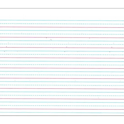 Zaner-Bloser Classroom Paper<Broken Midline Sulphite Paper; 500 Sheet, Ruled, 10.50" x 8", 500/Pack, White