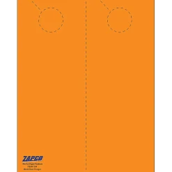 Zapco Business Cards<® 4 1/4" x 11" 65 lbs. Digital Timberline Cover Door Hanger, Hunter's Orange, 250/Pack (204-250ECOH42B)