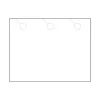 Zapco Business Cards<3-Up Door Hanger, 8.5" x 11", Vellum Bristol White, 50/Pack (212-50FWH23D)