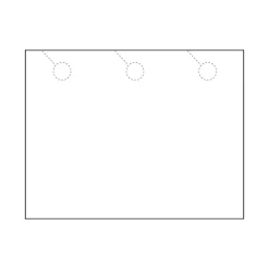 Zapco Business Cards<3-Up Door Hanger, 8.5" x 11", Vellum Bristol White, 50/Pack (212-50FWH23D)