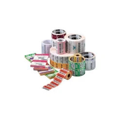 Zebra Pos Paper<® 10001965 8000D Paper Thermal Transfer Label for Barcode Printers, Cont x 4"(W) x 74'(L)