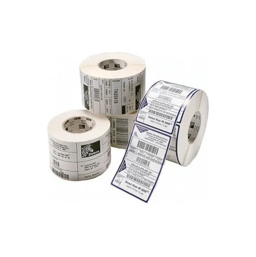 Zebra Pos Paper<® Z-Select® 10011044 4000D Paper Thermal Transfer Label, White, Cont x 3"(W) x 55'(L)