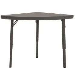 Zown Folding Tables<Premium Collection Corner Folding Table, Brown, 2/Pk (60435PRM2E)